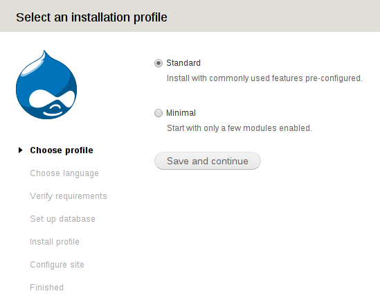 Arquivo:Tela1 select an installation profile drupal.png